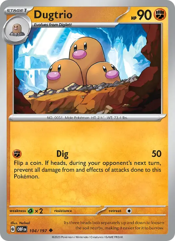 Dugtrio OBF #104