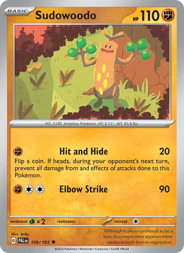 Sudowoodo PAL #109