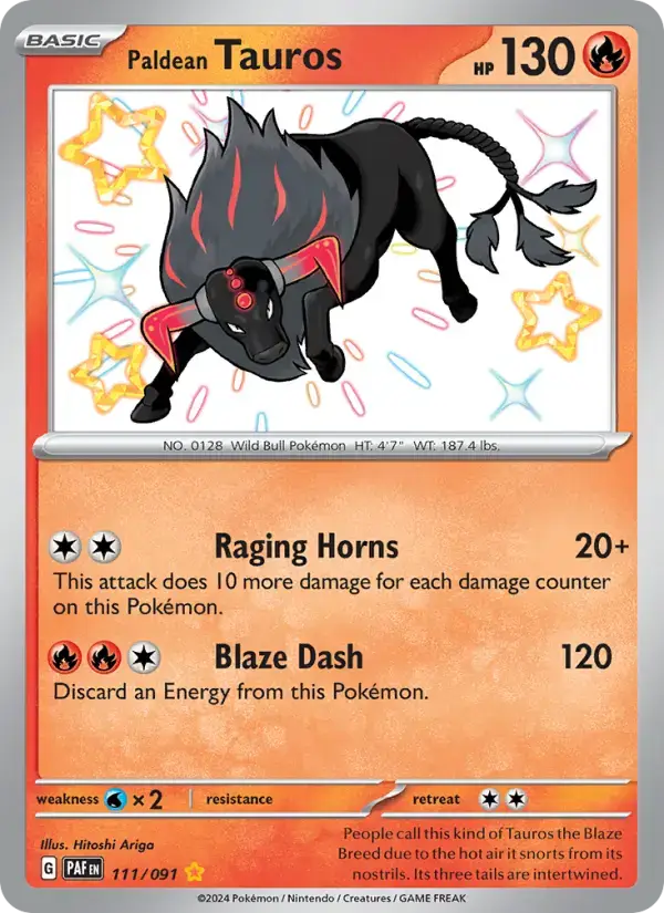 Paldean Tauros PAF #111