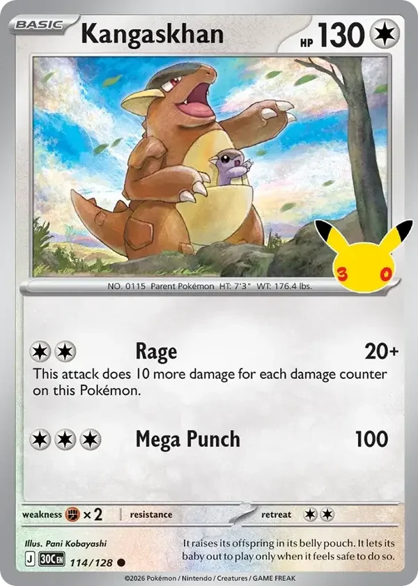 Kangaskhan 30C #114