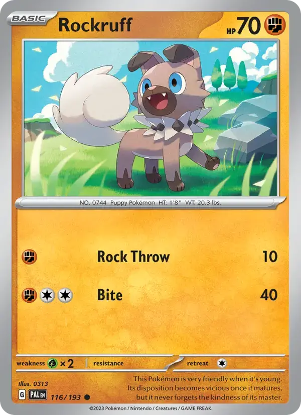 Rockruff PAL #116