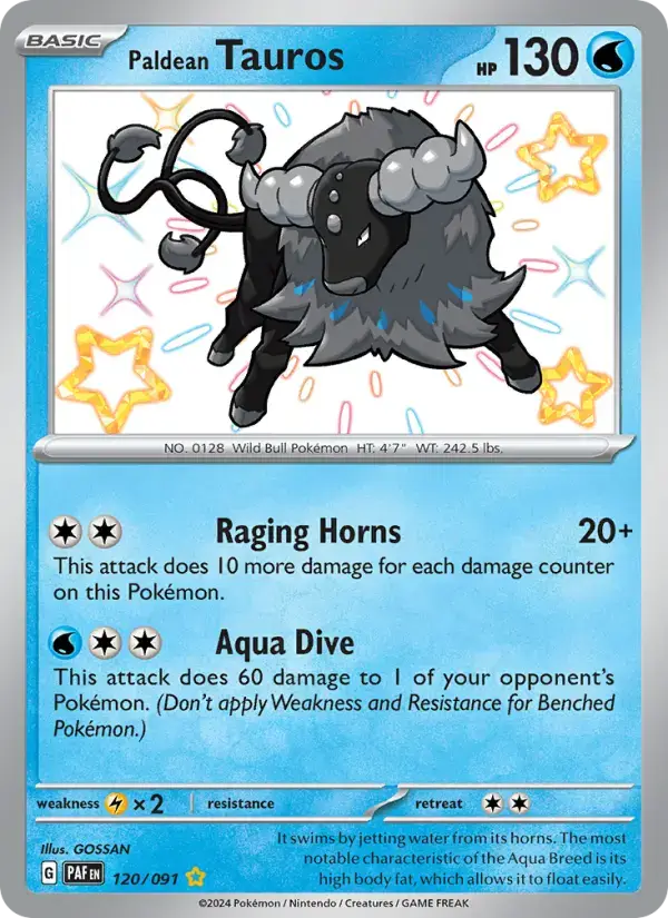 Paldean Tauros PAF #120