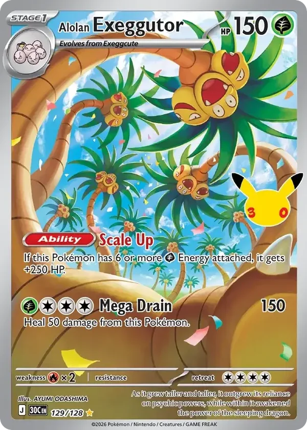 Alolan Exeggutor 30C #129