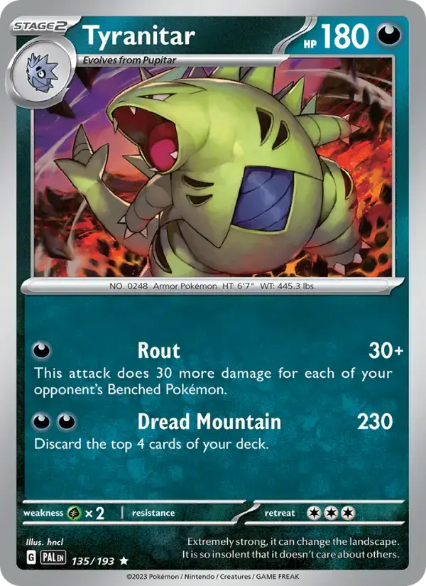 Tyranitar PAL #135
