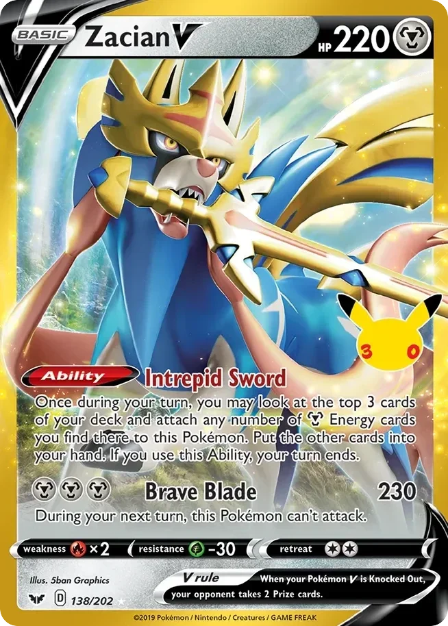 Zacian V (30th Classic Collection #138)