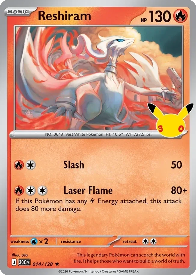 Reshiram 30C #014