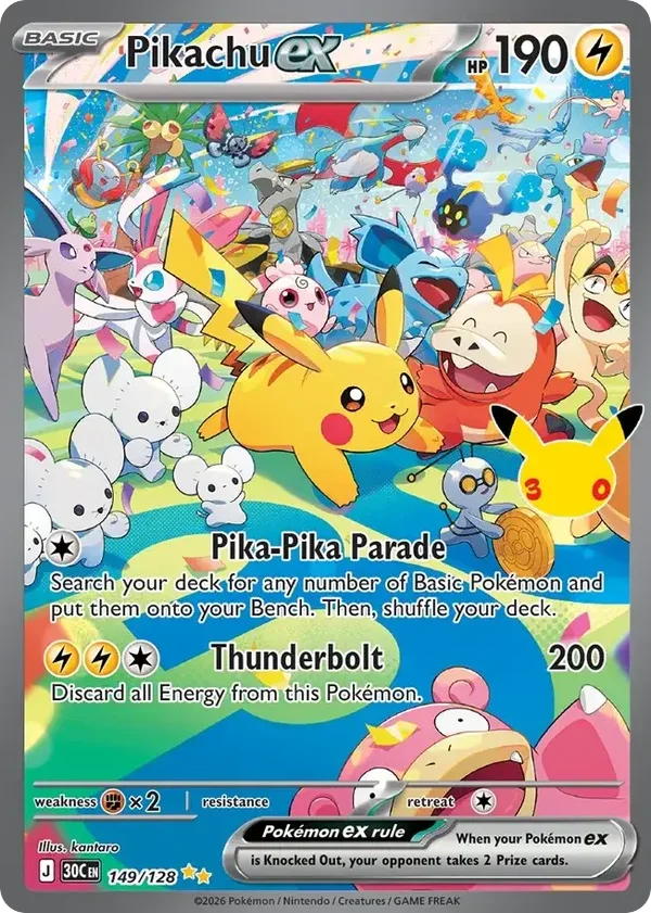 Pikachu ex 30C #149