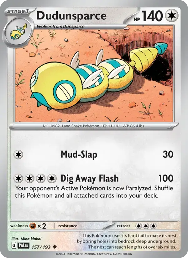 Dudunsparce PAL #157