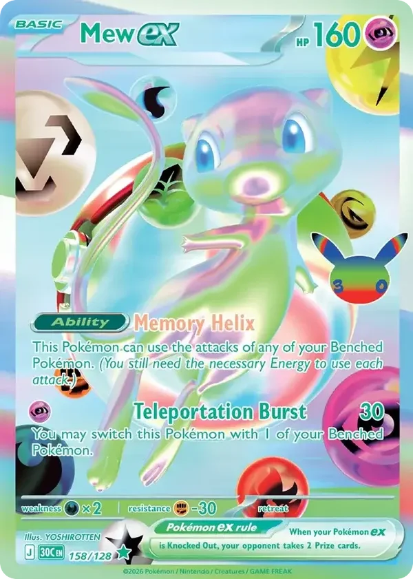 Mew ex 30C #158