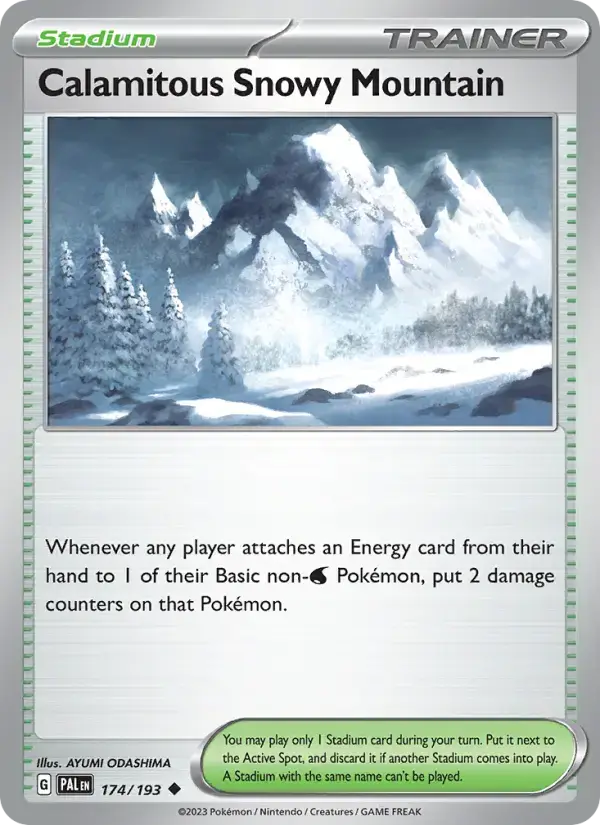 Calamitous Snowy Mountain PAL #174