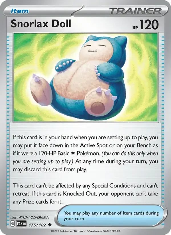 Snorlax Doll PAR #175