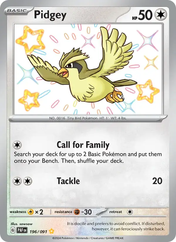 Pidgey PAF #196