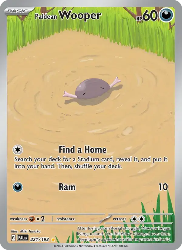 Paldean Wooper PAL #221
