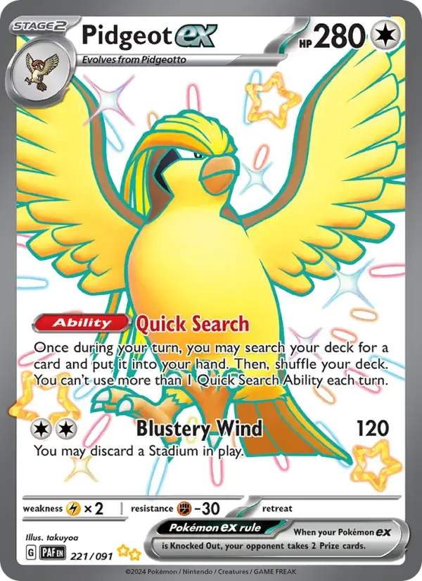 Pidgeot ex PAF #221