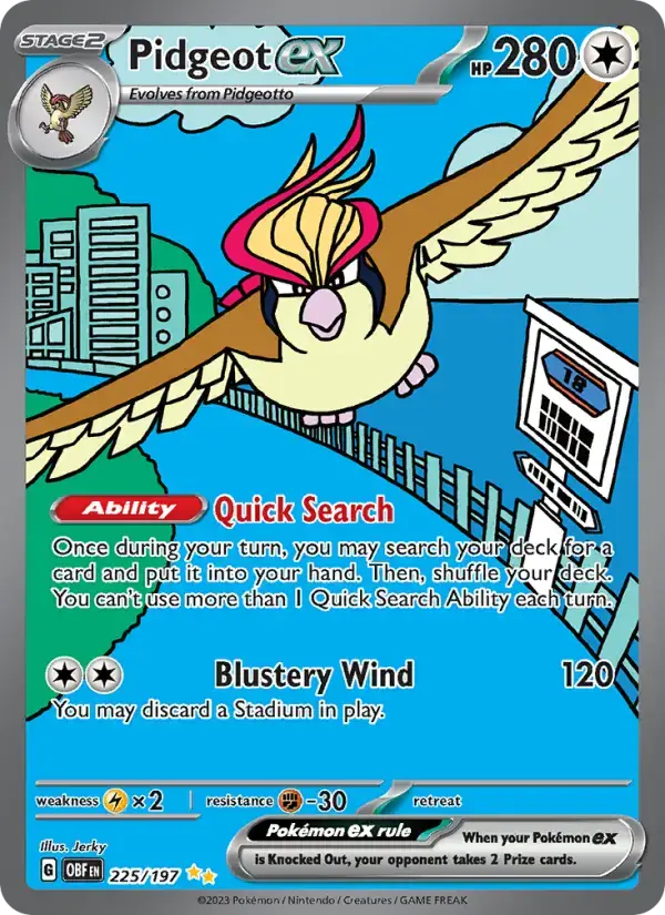 Pidgeot ex OBF #225