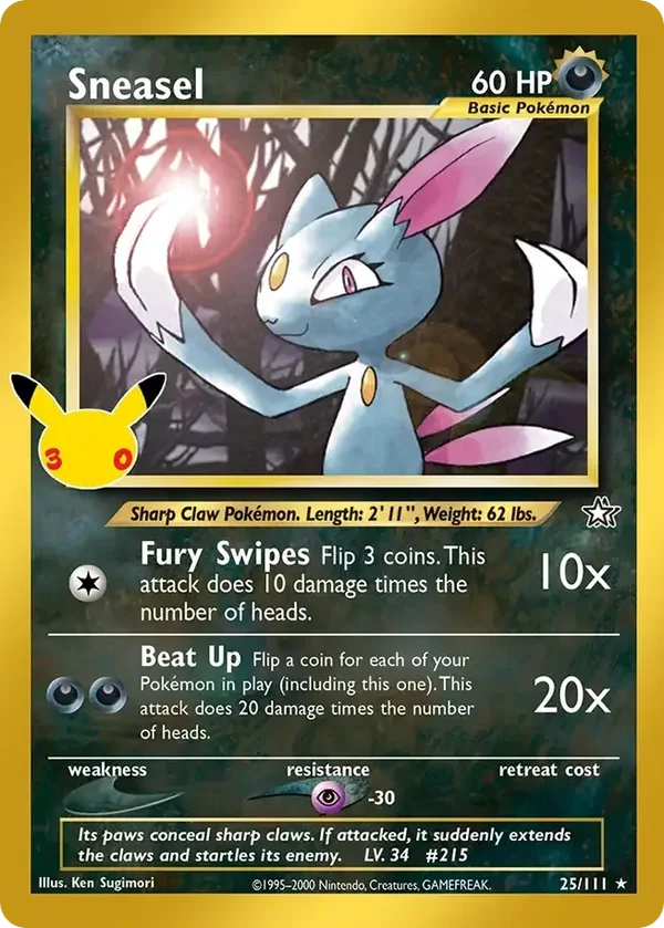 Sneasel (30th Classic Collection #25)