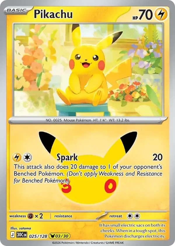 Pikachu 30C #025