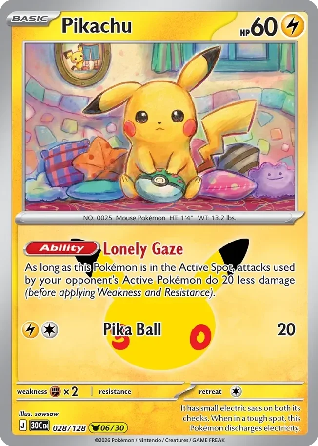 Pikachu 30C #028