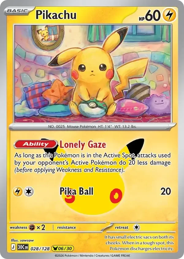 Pikachu 30C #028