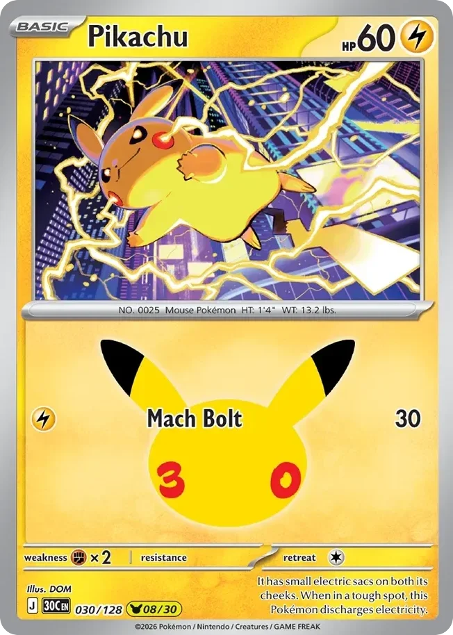 Pikachu 30C #030