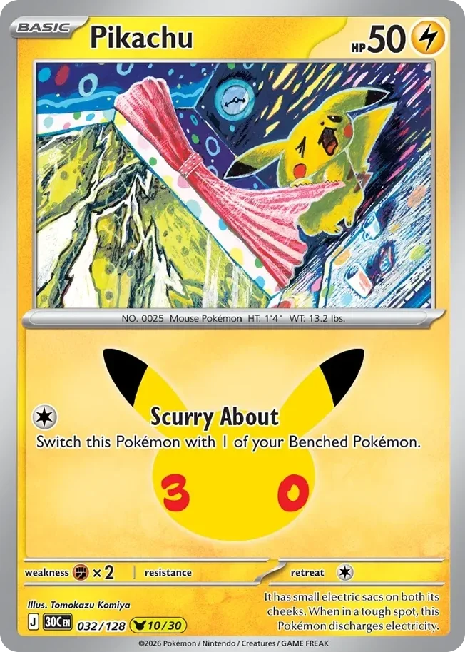 Pikachu 30C #032