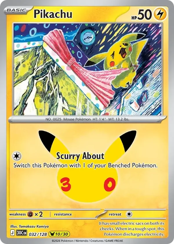 Pikachu 30C #032