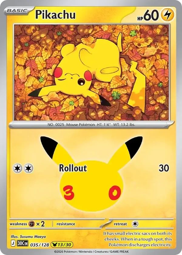 Pikachu 30C #035