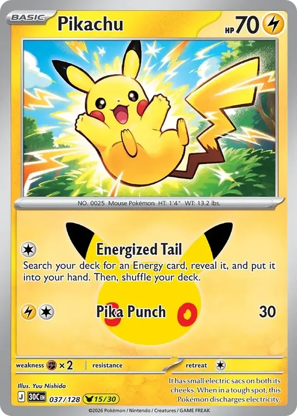 Pikachu 30C #037
