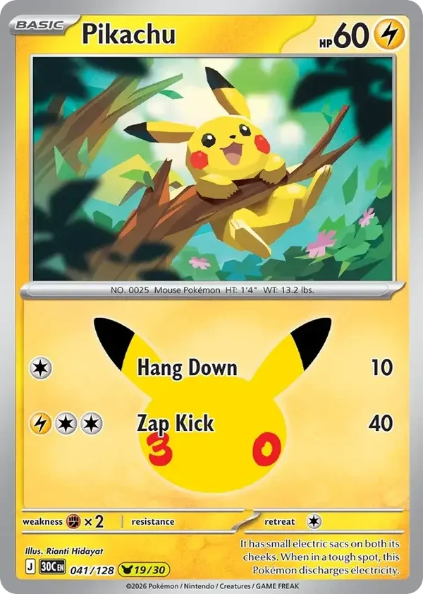 Pikachu 30C #041