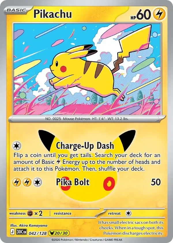 Pikachu 30C #042