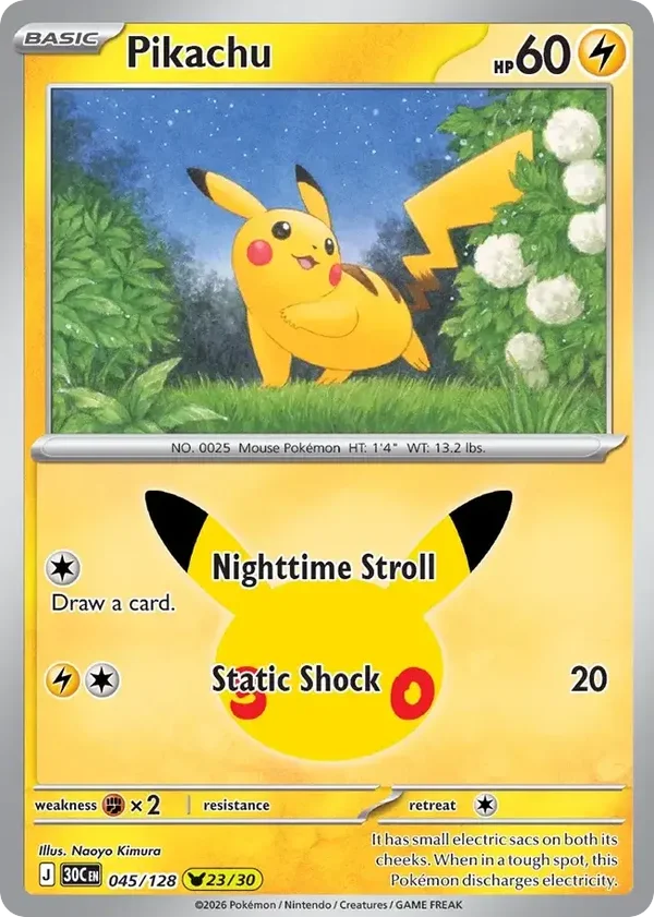 Pikachu 30C #045