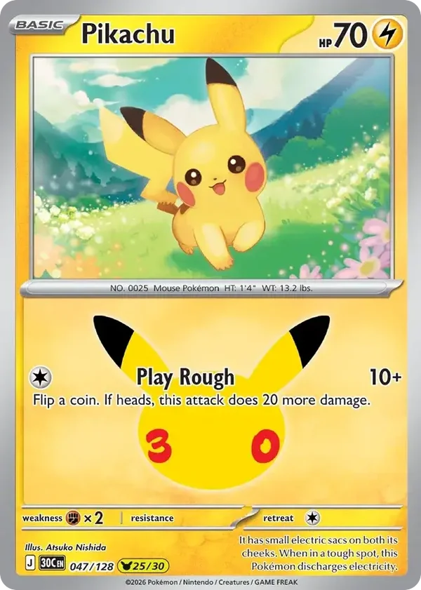 Pikachu 30C #047