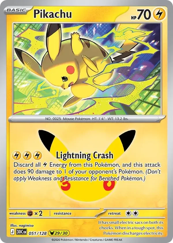 Pikachu 30C #051