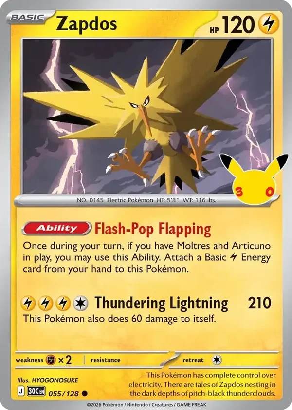Zapdos 30C #055