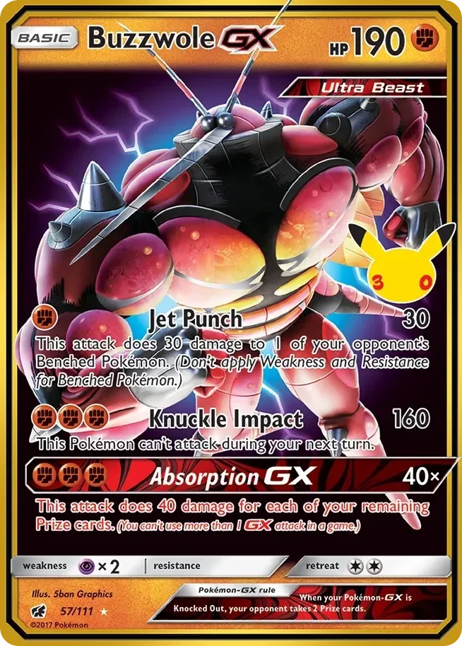 Buzzwole-GX (30th Classic Collection #57)
