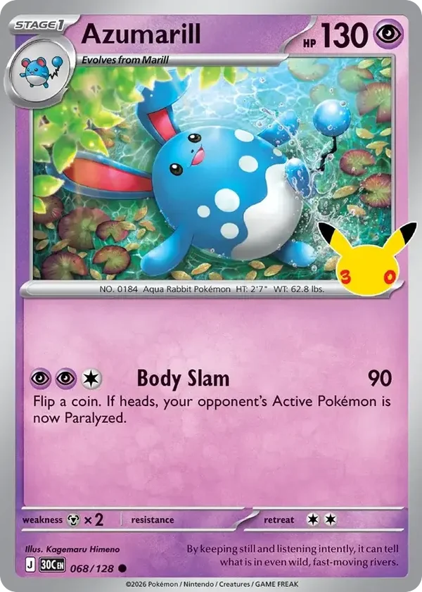 Azumarill 30C #068
