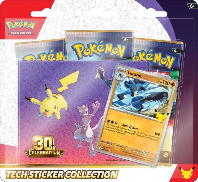 Pokémon TCG: 30th Celebration Tech Sticker Collection - Lucario