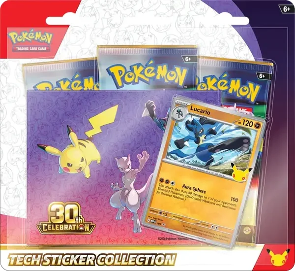 Pokémon TCG: 30th Celebration Tech Sticker Collection - Lucario