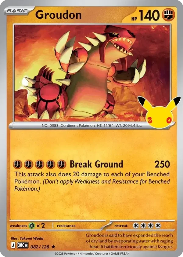 Groudon 30C #082
