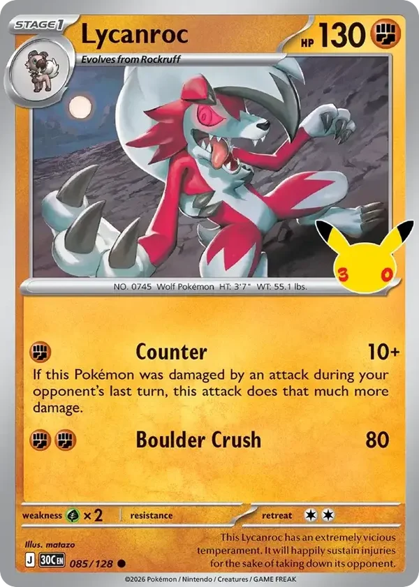 Lycanroc 30C #085