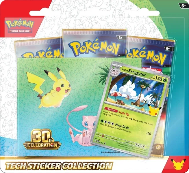 Pokémon TCG: 30th Celebration Tech Sticker Collection - Alolan Exeggutor