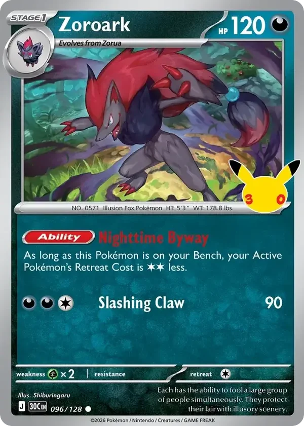 Zoroark 30C #096