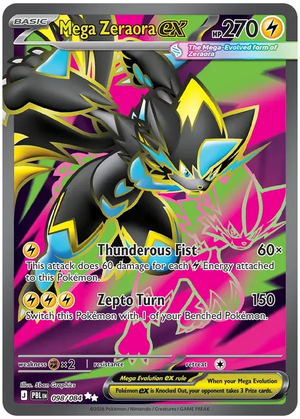 PBL #098 Mega Zeraora ex