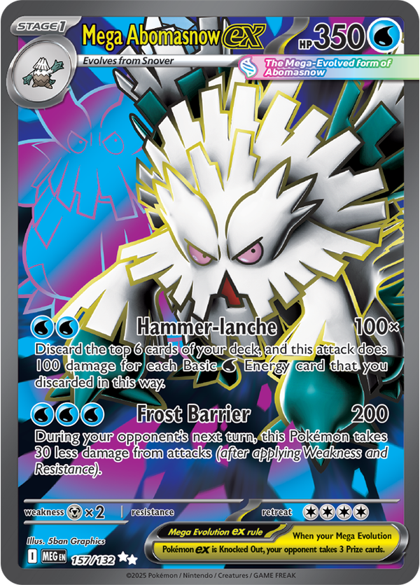 Mega Abomasnow ex MEG #157
