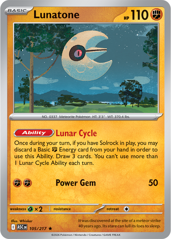 Lunatone ASC #105