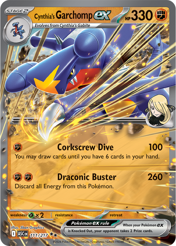 Cynthia's Garchomp ex ASC #111
