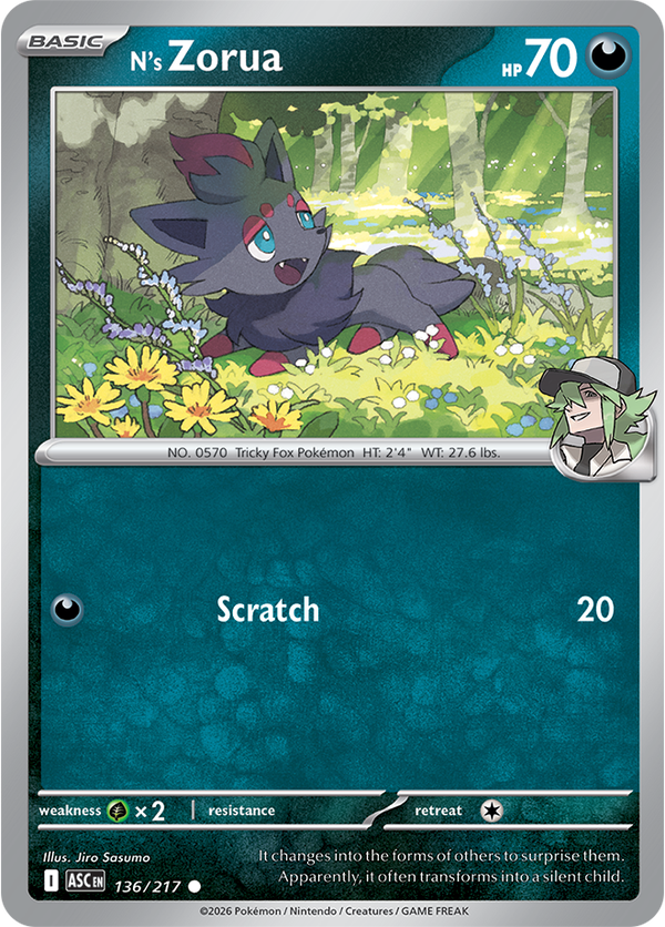 N's Zorua ASC #136