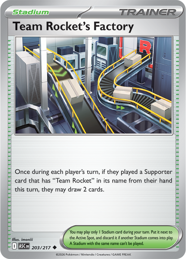 Team Rocket's Factory ASC #203