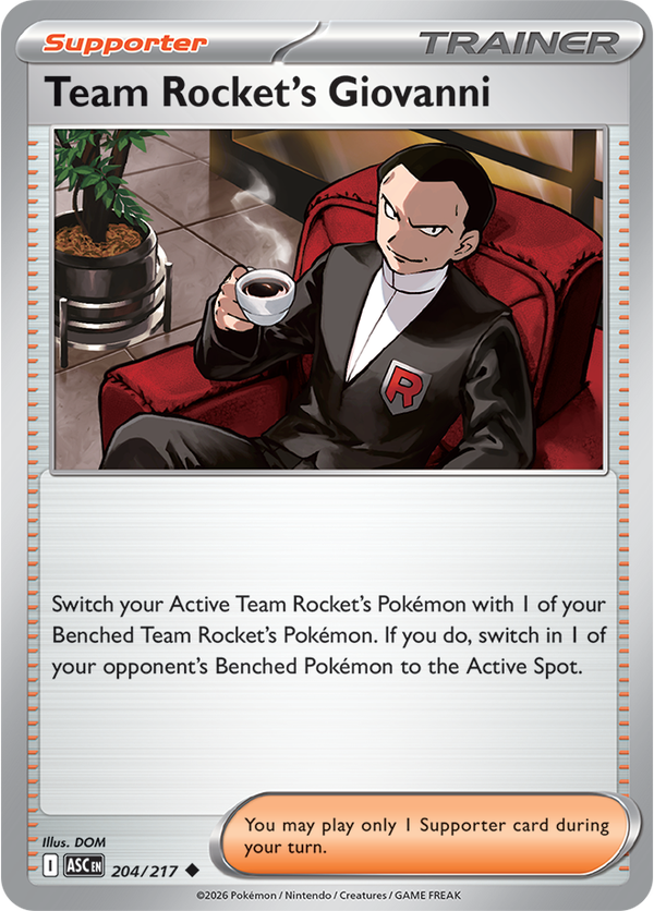Team Rocket's Giovanni ASC #204