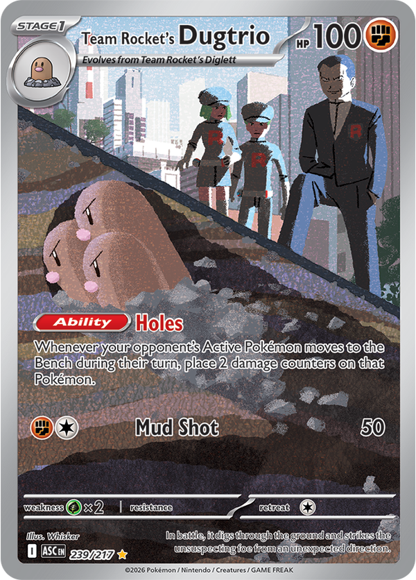 Team Rocket's Dugtrio ASC #239